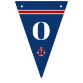 Bannière À Fanions Félicitations Classique Ancres Nautiques (Deuxième drapeau)