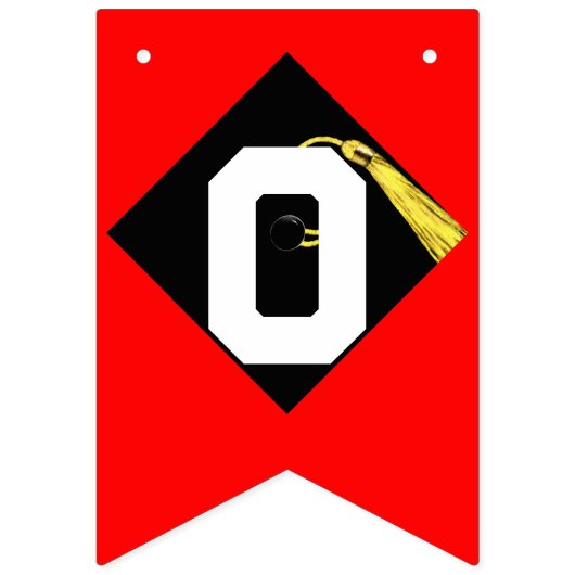 Bannière À Fanions Félicitations d'obtention de diplôme (Deuxième drapeau)