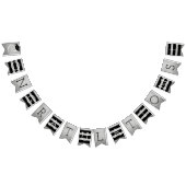 Bannière À Fanions Félicitations Fête de Graduation Moderne Argent (Tout)