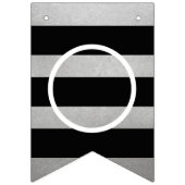 Bannière À Fanions Félicitations Fête de Graduation Moderne Argent (Deuxième drapeau)