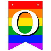 Bannière À Fanions Félicitations Gay pride Rainbow Bunting Banner (Deuxième drapeau)