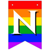 Bannière À Fanions Félicitations Gay pride Rainbow Bunting Banner (Troisième drapeau)