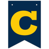 Bannière À Fanions Félicitations Grad Blue et Gold (Deuxième drapeau)