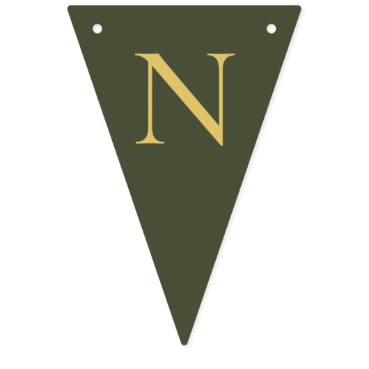 Bannière À Fanions Félicitations Grad Green (Troisième drapeau)