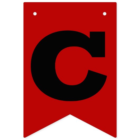 Bannière À Fanions Félicitations Grad Scarlet et Black (Deuxième drapeau)