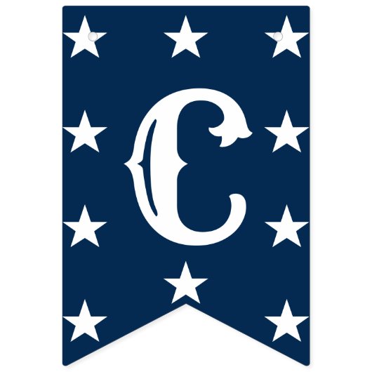 Bannière À Fanions Félicitations Graduation Party Décor bleu blanc (Premier drapeau)