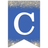 Bannière À Fanions Félicitations Grand Bleu Blanc Bleu (Deuxième drapeau)