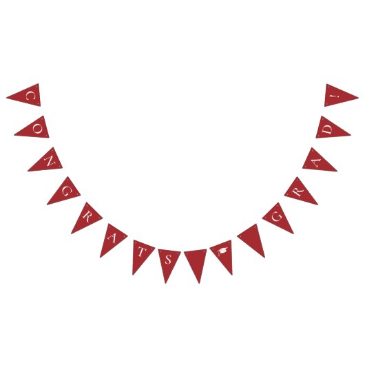 Bannière À Fanions Félicitations Grand Rouge (Tout)