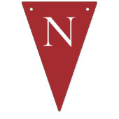 Bannière À Fanions Félicitations Grand Rouge (Troisième drapeau)