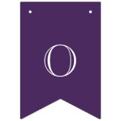 Bannière À Fanions Félicitations modernes violet et blanc (Deuxième drapeau)