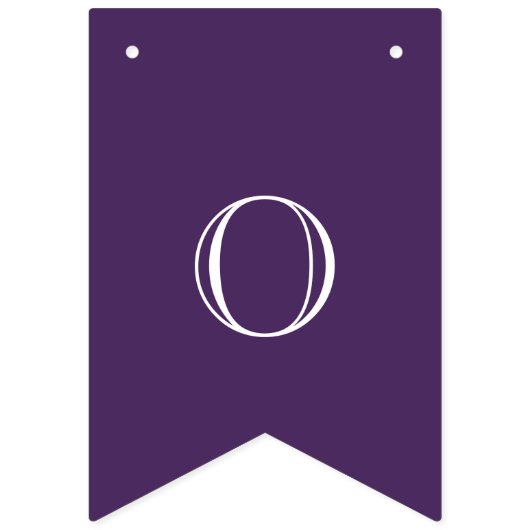 Bannière À Fanions Félicitations modernes violet et blanc (Deuxième drapeau)