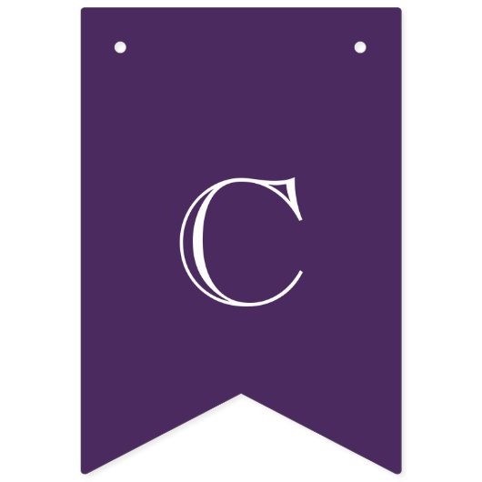 Bannière À Fanions Félicitations modernes violet et blanc (Premier drapeau)