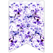 Bannière À Fanions Félicitations Violettes Élégantes (Premier drapeau)