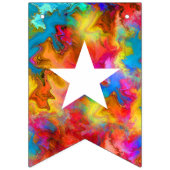 BANNIÈRE À FANIONS FELIZ NAVIDAD CHRISTMAS COLORÉ RAINBOW (Premier drapeau)