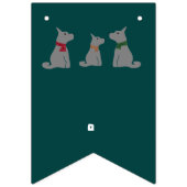 Bannière À Fanions Feliz Navidog, fête de Noël espagnole (Premier drapeau)