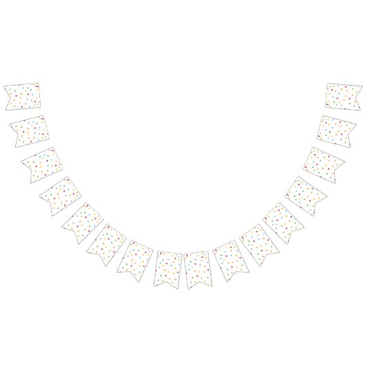 Bannière À Fanions Festif Polka Dot Anniversaire (Tout)