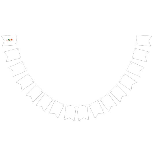 Bannière À Fanions Festive Skeleton Guitar Player (Tout)