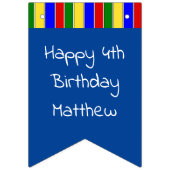 Bannière À Fanions Fête à thème Personnalisée Joyeuse Ball Pit Annive (Deuxième drapeau)