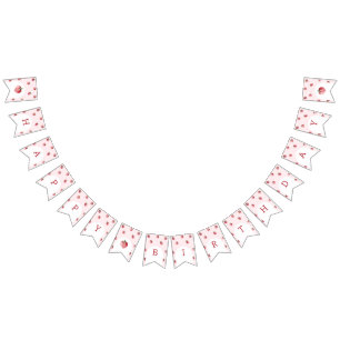 Bannière À Fanions Fête d'anniversaire aux fraises