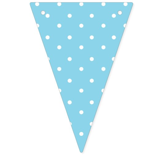 Bannière À Fanions Fête d'Anniversaire Bleu Dotée Pour Jumeaux (Premier drapeau)