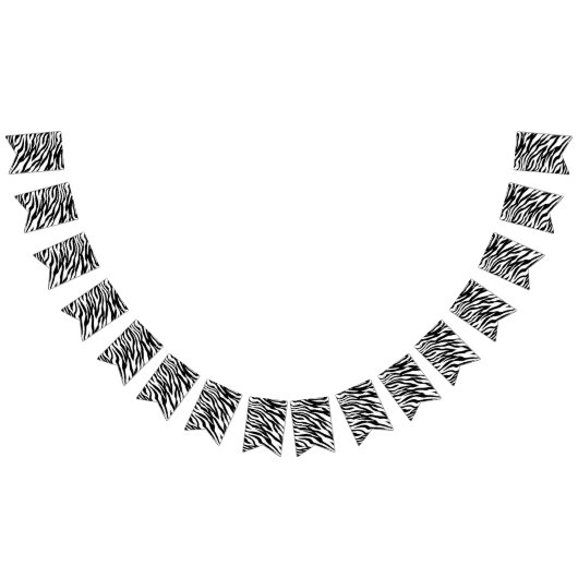 Bannière À Fanions Fête d'anniversaire chic safari avec impression zè (Tout)