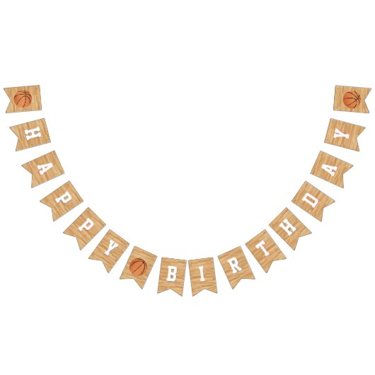 Bannière À Fanions Fête d'anniversaire de basket-ball (Tout)