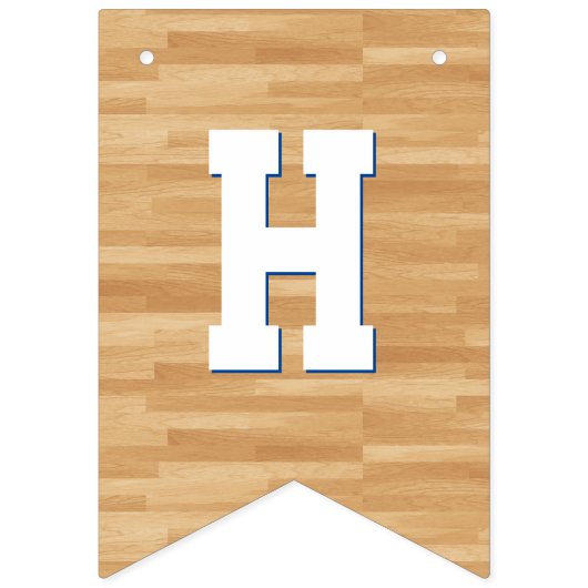 Bannière À Fanions Fête d'anniversaire de basket-ball (Deuxième drapeau)