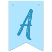 Bannière À Fanions Fête d'anniversaire de cochon (Troisième drapeau)