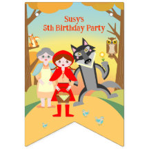 Fête d'anniversaire de fille du Petit Chaperon Rou