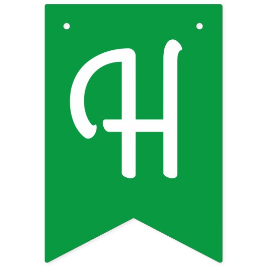 Bannière À Fanions Fête d'anniversaire de fraises (Deuxième drapeau)