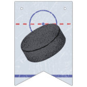 Bannière À Fanions Fête d'anniversaire de hockey sur glace (Premier drapeau)