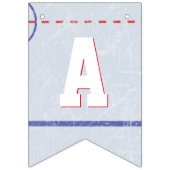 Bannière À Fanions Fête d'anniversaire de hockey sur glace (Troisième drapeau)
