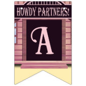 Bannière À Fanions Fête d'anniversaire de la fille (Troisième drapeau)