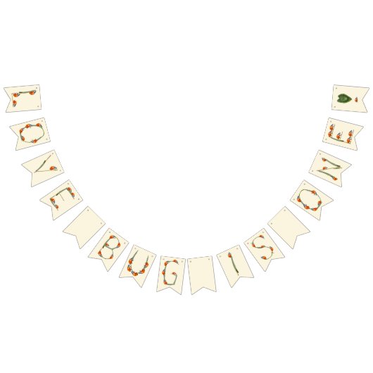 Bannière À Fanions Fête d'anniversaire de Ladybug - 1er anniversaire (Tout)