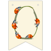 Bannière À Fanions Fête d'anniversaire de Ladybug - 1er anniversaire (Deuxième drapeau)