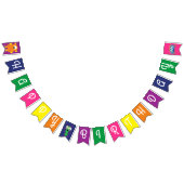 Bannière À Fanions Fête d'anniversaire de Monster (Tout)