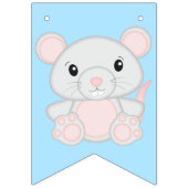 Bannière À Fanions Fête d'anniversaire de souris souris (Premier drapeau)