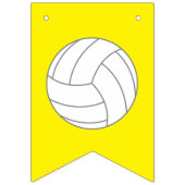 Bannière À Fanions Fête d'anniversaire de volley-ball (Premier drapeau)