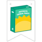 Bannière À Fanions Fête d'anniversaire des céréales (Premier drapeau)