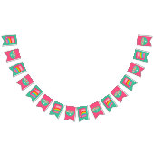 Bannière À Fanions Fête d'anniversaire des céréales arc-en-ciel (Tout)