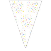 Bannière À Fanions Fête d'anniversaire des enfants Confetti bleu (Deuxième drapeau)
