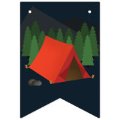 Bannière À Fanions Fête d'anniversaire du camping (Premier drapeau)