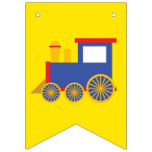 Bannière À Fanions Fête d'anniversaire du train (Premier drapeau)