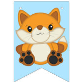 Bannière À Fanions Fête d'anniversaire Fox (Premier drapeau)