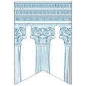 Bannière À Fanions Fête d'anniversaire grecque avec colonnes de templ (Premier drapeau)