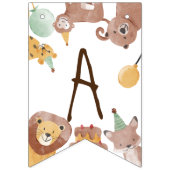 Bannière À Fanions fête d'anniversaire pour les animaux de fête (Troisième drapeau)