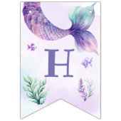 Bannière À Fanions Fête d'anniversaire sous la mer (Deuxième drapeau)