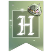 Bannière À Fanions Fête d'anniversaire verte (Deuxième drapeau)