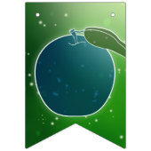 Bannière À Fanions Fête d'anniversaire verte et bleue (Premier drapeau)