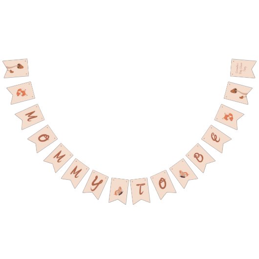 Bannière À Fanions Fête de Baby shower de Fox à thème forestier (Tout)